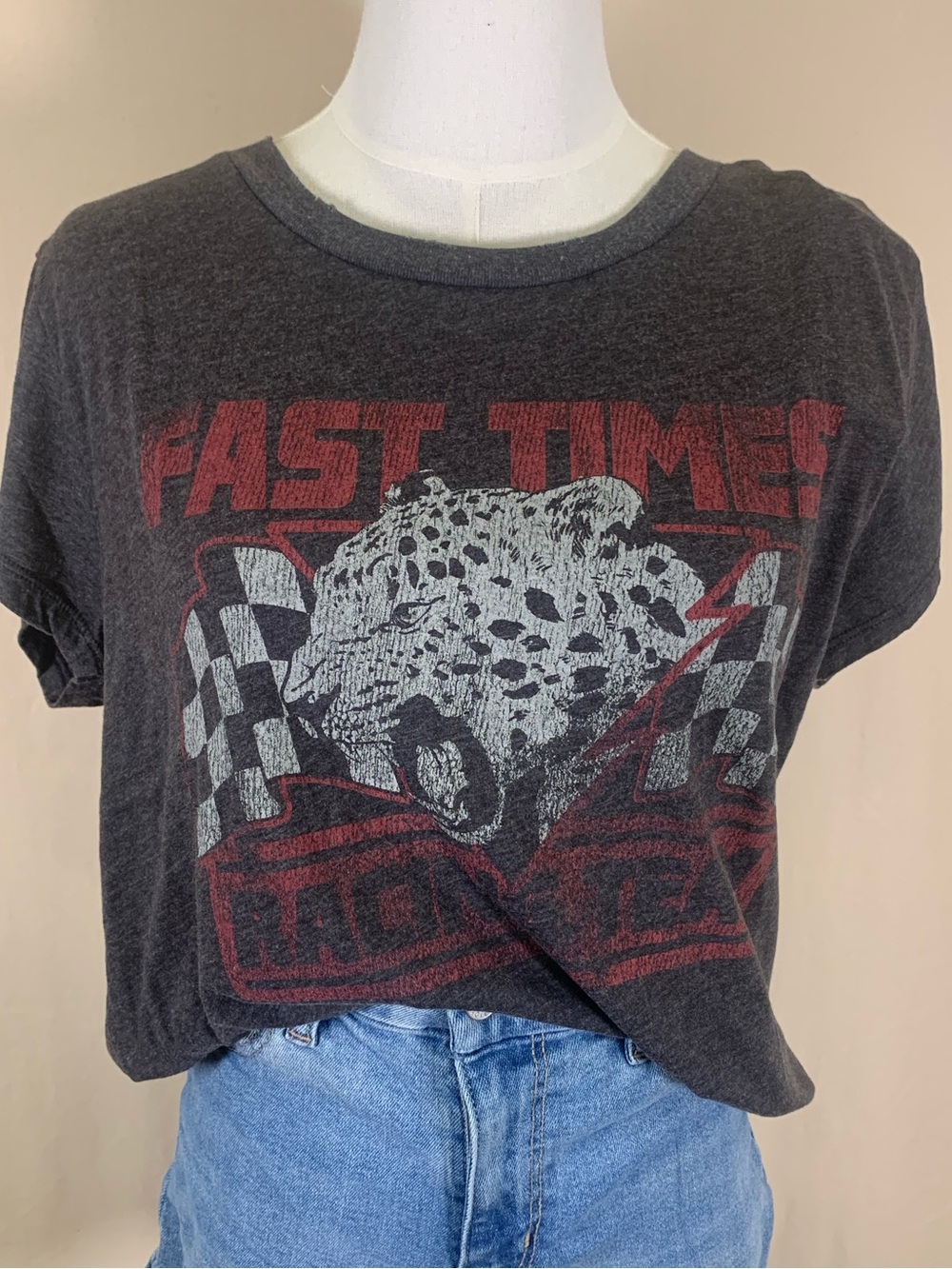 Anthropologie Chaser “Fast Times Racing Team” Tee NWT